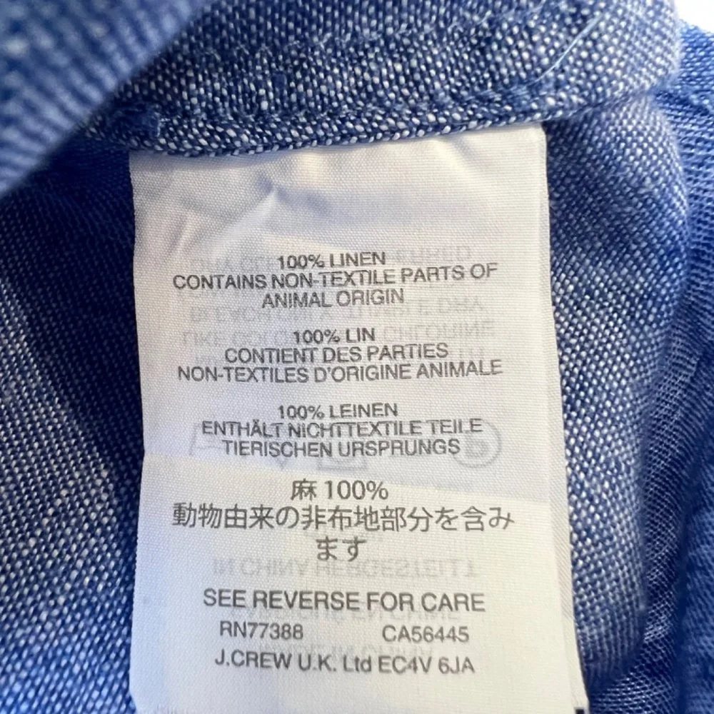 Baird McNutt for J. Crew Irish Linen Perfect Slim Fit button down shirt - Picture 10 of 12